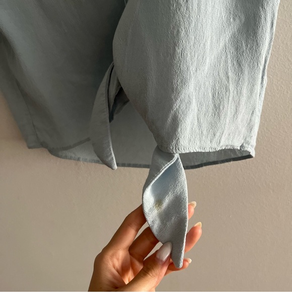 Aritzia tie waist blouse - Picture 3 of 5